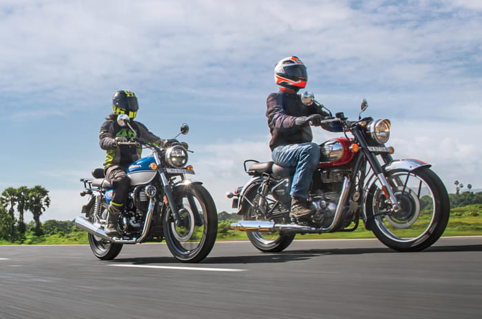 2021 Royal Enfield Classic 350 vs Honda H'ness CB350 comparison